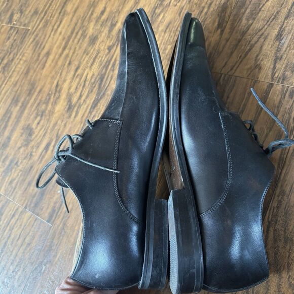 Kenneth Cole Men’s Leather Oxford Dress Shoes Black Square Toe Size 13M - Picture 5 of 10